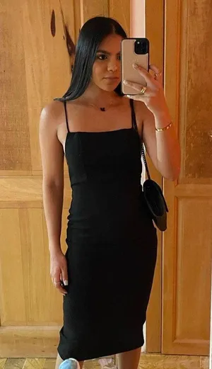 Hello Molly Black Midi Dress thumbnail 1