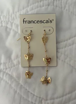 Francesca’s Butterfly Earrings thumbnail 1