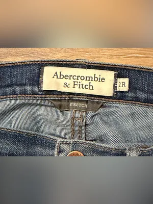 Abercrombie & Fitch Blue Flare Jeans Mid Rise Y2K 2000s Women’s 2R thumbnail 3