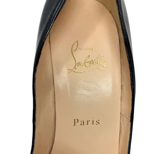 Christian Louboutin Pigalle 100 Black Leather Pointed Toe Stiletto Pumps EU 38 thumbnail 6