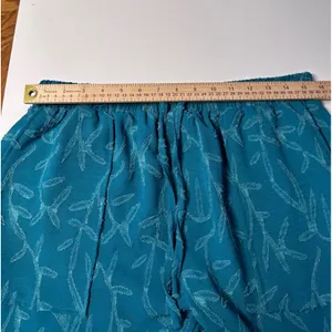 Classic Concepts Teal Embroidered Leaf Drawstring Pants JB1537BM-2 women's thumbnail 5