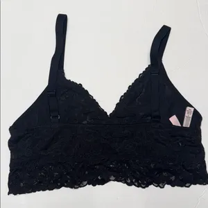 Victoria's Secret Black Lace Bralette XL unlined thumbnail 3