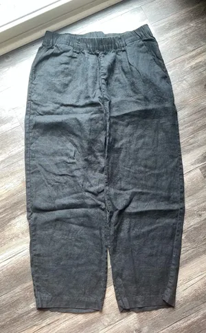 Quince Black Linen Pants  thumbnail 1