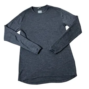 Meriwool Thermal Base Layer Top Womens S Charcoal Grey Merino Wool Long Sleeve thumbnail 1