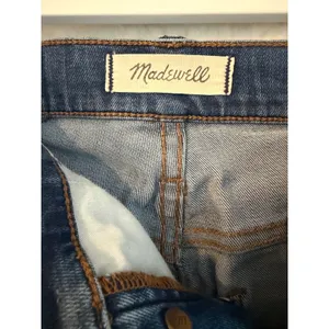 Madewell 10‎ High-Rise Skinny Crop Jeans Womens 26 Button Fly Raw Hem Blue Denim thumbnail 2