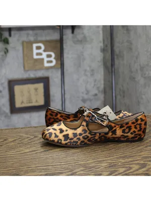A New Day Tasmin Leopard Print Velvet Flats 94568226 Leopard Brown 6.5M thumbnail 7