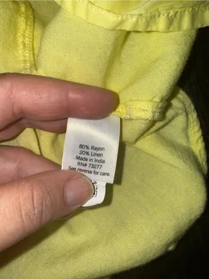 Women's Sonoma Goods For Life® Linen-Blend Midi Dress Butter Yellow Size S thumbnail 6