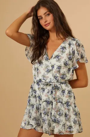 Altar’d State Alexa Floral Romper thumbnail 1