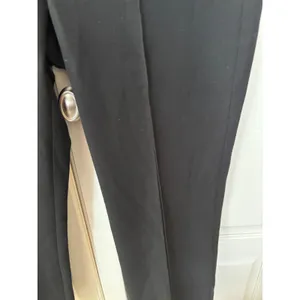 Vince Black Side Zip Cropped‎ Trousers Italian Fabric Size 8 thumbnail 2