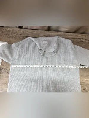 J. Crew Ribbed Cotton Blend Relaxed Turtleneck Sweater size medium thumbnail 3