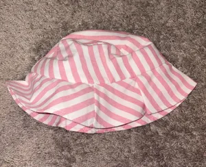 Pink striped bucket hat thumbnail 2