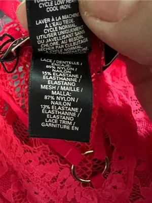 Victoria’s Secret Red Unlined Lace And Mesh Harness Lingerie thumbnail 9