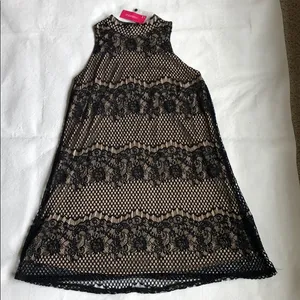 NWT Xhilaration Black Lace Swing Dress thumbnail 1