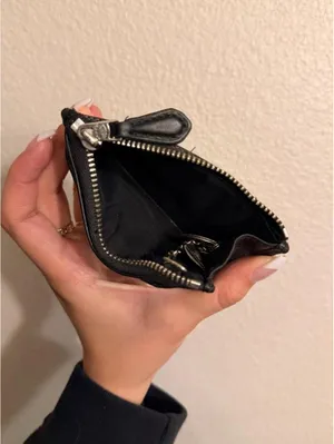 Coach Black and Brown Canvas Cardholder thumbnail 3