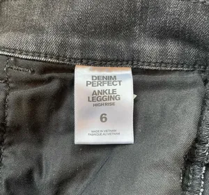 Express Perfect Denim Charcoal Black High Rise Ankle Skinny thumbnail 9