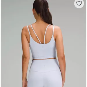 Lululemon Athletica White Strappy Sports Bra thumbnail 3