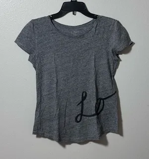 Ann Taylor‎ LOFT Women Gray shirt size small thumbnail 1