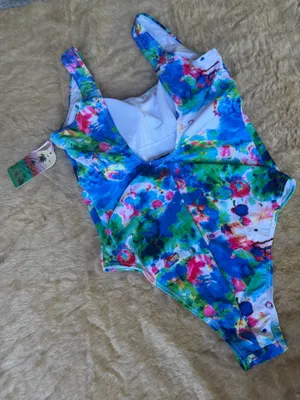 Emme Jordan Womens 'Always Awesome' One-Piece Swimsuit Colorful thumbnail 6