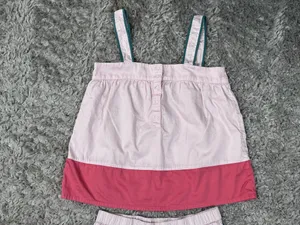 Lake Pajamas Color Block Tank Loungewear Set Guava Medium thumbnail 2
