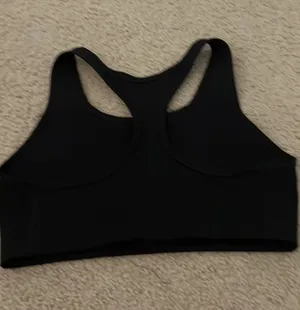 Black Nike Dri-Fit Racerback Sports Bra Medium thumbnail 2