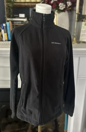Columbia Benton Fleece Full Zip Up Jacket Women’s Size Small, Gray Color thumbnail 1