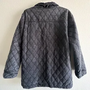 Young Fabulous and Broke Anthropologie Walker Mineral wash-black Quilted Shacket jacket thumbnail 14