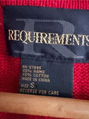 Requirements Red Knit Button-Front Vest thumbnail 4
