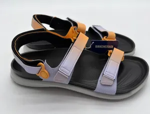 Birkenstock Kalahari Sport Sandals Birko Flor Purple Apricot Cork Footbed W10 41 thumbnail 1