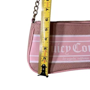 Juicy Couture Shoulder Bag Womens Embossed Heart Leather Purse Y2K Retro thumbnail 4