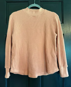 Madewell Mockneck Waffle Knit Sweater thumbnail 1