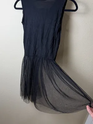 Disney Boutique Black Top Sheer Dress with Mickey Mouse Ears & Sparkle Size XS thumbnail 7