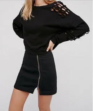 Free People Denim Skirt thumbnail 1