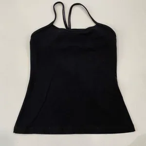 Lululemon Black Strappy Racerback Tank Top Size 6 thumbnail 1