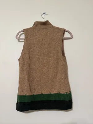 Woolrich sheep motif Zip Up Sweater vest thumbnail 2