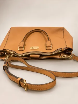 Michael Kors Kellen Acorn Medium Satchel Crossbody Saffiano Leather Bag ECU thumbnail 4