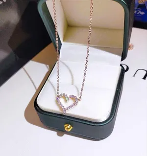 14K Rose Gold Plated Love Heart Pendant Necklace for Women thumbnail 5