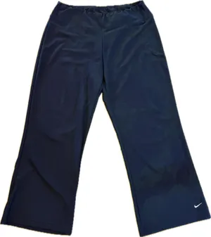 Nike Dri-FIT Pants Womens M Black Straight Leg Training Yoga Athletic thumbnail 1