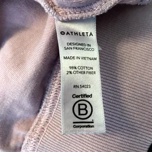 Athleta Sundown Sweatshirt Crew Neck Long Sleeve Oversized Pullover Glow Pink S thumbnail 4