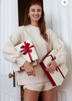 NWT Anthropologie Grey State TEDDI PULLOVER Color: Eggnog size XS thumbnail 1