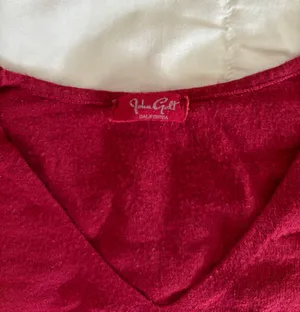 Soft Red Long Sleeve Crop thumbnail 4