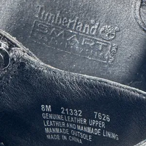 Y2K Timberland Smart Comfort System Black Leather Heeled Shoes Sz 8M thumbnail 15