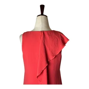 Adrianna Papell Dress Women 0‎ Pink Sleeveless Ruffle Front Party Cocktail Mini thumbnail 6