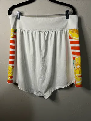 Free People Movement Hot Shot Harem White Citrus Lemon Drop Crotch Shorts thumbnail 6