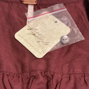 Free People Laure Embroidered Blouse (NWT XS Nutmeg) thumbnail 5