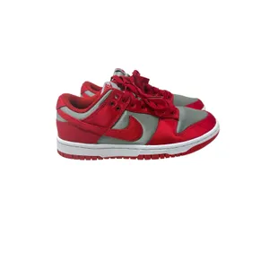 Nike Dunk Low UNLV Satin Varsity Red Metallic Silver Sneakers Women's Size 7 thumbnail 5