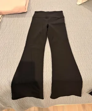 Black Ribbed Athleta Leggings thumbnail 1