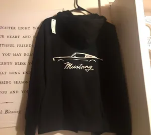 Mustang Hoodie Black thumbnail 1