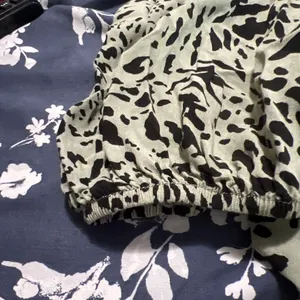 Green and black leopard button up blouse Size XXL thumbnail 2