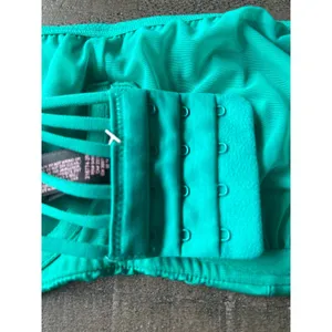 NWOT Teal Green Victoria's Secret unlined Bandeau Yoga Strappy‎ Detail size 36C thumbnail 5