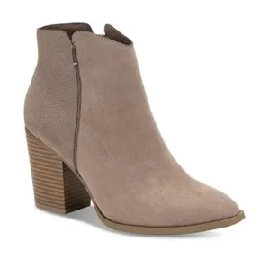 Sun + stone heeled ankle boot Sz 9M Tan thumbnail 1